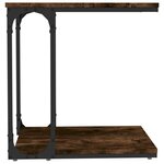 vidaXL Table d'appoint Chêne fumé 50x35x52 cm Bois d'ingénierie