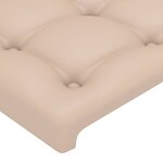 vidaXL Tête de lit avec oreilles Cappuccino 163x23x78/88 cm Similicuir