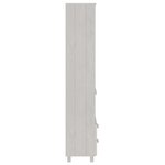 vidaXL Buffet HAMAR Blanc 60x35x180 cm Bois de pin massif