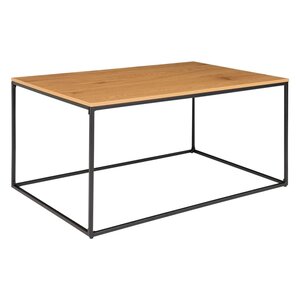 House Nordic Table basse Avery Chêne et noir