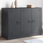 vidaXL Buffet anthracite 99x39x73 cm acier
