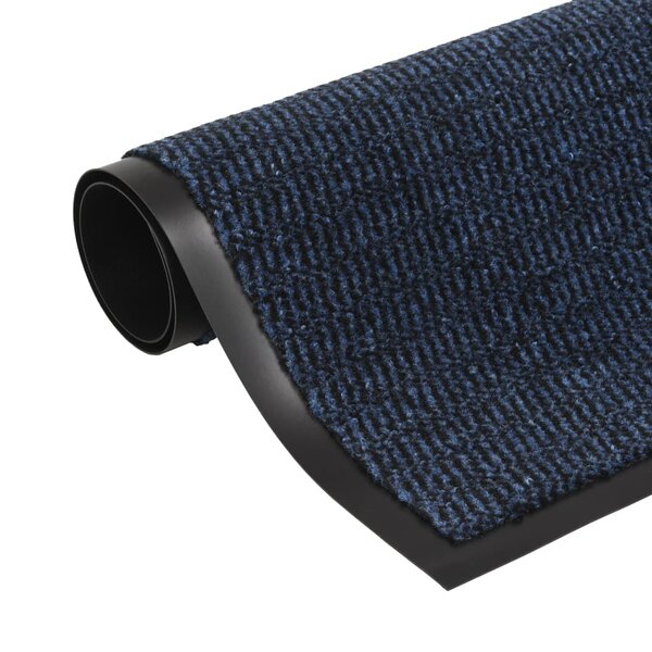 vidaXL Paillasson rectangulaire 60 x 90 cm Bleu