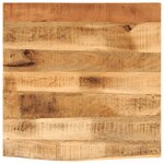 vidaXL Dessus de table 80x80x2 5 cm bord vif bois massif manguier brut