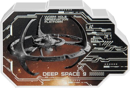 Pièce de monnaie en Argent 2 Dollars g 31.1 (1 oz) Millésime 2024 Star Trek Vehicles DEEP SPACE NINE