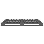 vidaXL Lit de palette sans matelas gris bois massif