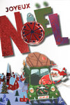 61-5841 Carte Joyeux Noël avec enveloppe blanche 12x17 5cm