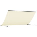 vidaXL Auvent rétractable crème 300x150 m tissu et acier