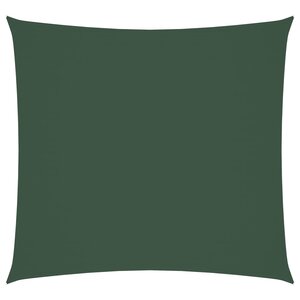 vidaXL Voile de parasol tissu oxford carré 7x7 m vert foncé