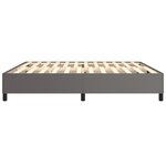 vidaXL Cadre de lit Gris 200x200 cm Similicuir