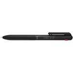Stylo à bille rétractable multicolore Calme-3  noir PENTEL