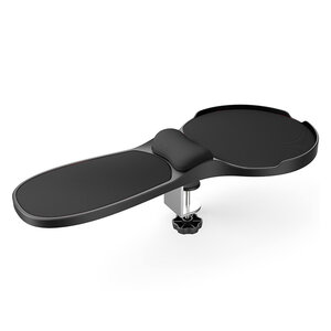 Accoudoir ergonomique q-connect avec tapis de       souris support poignet        220x140x480 mm coloris noir