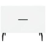 vidaXL Table basse blanc 50x50x40 cm bois d'ingénierie