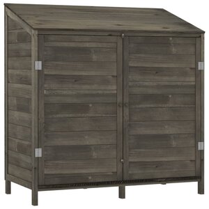 vidaXL Remise de jardin Anthracite 102x52x112 cm Bois de sapin solide