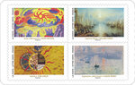 Carnet de 12 timbres - Grand Soleil - Lettre verte
