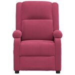 vidaXL Fauteuil inclinable électrique rouge bordeaux velours