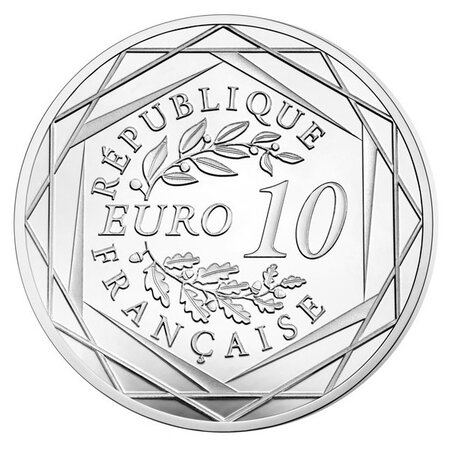Pièce de monnaie 10 euro France 2015 argent BE – Coq
