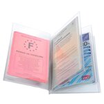 Etui De Protection Multi-cartes 4 Volets Pvc Lisse 20/100e - Cristal - X 10 - Exacompta