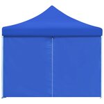 vidaXL Tente de réception pliable avec 8 parois 3x9 m Bleu