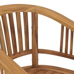 vidaXL Chaises de jardin 2 Pièces Bois de teck solide