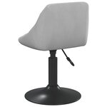 vidaXL Tabouret de bar Gris clair Velours