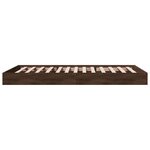 vidaXL Cadre de lit sans matelas chêne marron 90x190cm bois ingénierie
