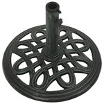 vidaXL Socle de parasol Vert 40x40x32 cm Fonte