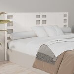 vidaXL Tête de lit Blanc 166x4x100 cm Bois massif de pin