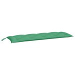 vidaXL Coussins de banc de jardin 2 Pièces vert 150x50x7 cm tissu Oxford