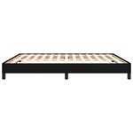 vidaXL Cadre de lit sans matelas noir 160x200 cm tissu