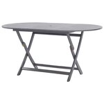 vidaXL Table de jardin pliable 160x85x75 cm Bois d'acacia massif