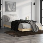 vidaXL Cadre de lit chêne sonoma 100x200 cm bois d'ingénierie