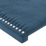 vidaXL Têtes de lit 2 Pièces Bleu foncé 80x5x78/88 cm Velours