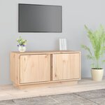 vidaXL Meuble TV 80x35x40 5 cm Bois de pin massif