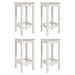 vidaXL Ensemble de bar de jardin 5 Pièces blanc bois massif de pin