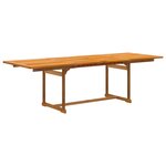 vidaXL Ensemble à manger de jardin 9Pièces bois d'acacia solide textilène