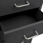 vidaXL Classeur mobile Anthracite 28x41x109 cm Métal