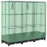 vidaXL Jardinière surélevée avec housse aspect rotin 120x40x123 cm