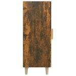 vidaXL Buffet Chêne fumé 34 5x34x90 cm Bois d'ingénierie