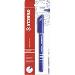1 stylo-feutre à pointe fine stabilo sensor - bleu x 25 stabilo