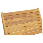 vidaXL Chaise de jardin avec repose-pieds Bois de teck solide