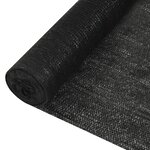 vidaXL Filet brise-vue Noir 1x10 m PEHD 195 g/m²