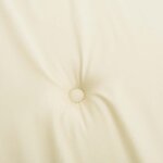 vidaXL Coussin de banc de jardin crème 200x50x4 cm tissu oxford