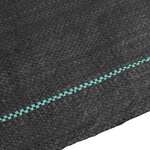 vidaXL Membrane anti-mauvaises herbes noir 1 5x10 m PP