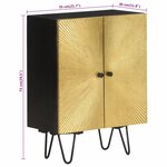 vidaXL Buffet 55x30x75 cm bois massif de manguier