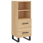 vidaXL Buffet Chêne sonoma 34 5x34x90 cm Bois d'ingénierie