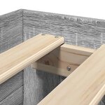 vidaXL Cadre de lit sonoma gris 90x200 cm bois d'ingénierie