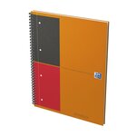 NOTEBOOK A4+ spiralé 160 pages lignée 6 mm orange OXFORD