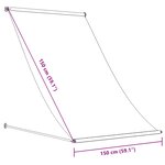 vidaXL Auvent rétractable anthracite 150x150 m tissu et acier