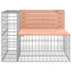 vidaXL Banc jardin design gabion 287x71x65 5 cm bois massif de douglas