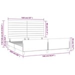 vidaXL Cadre de lit avec tête de lit Rose 160x200 cm Velours